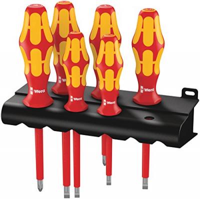 WERA  160 I/6 Kraftform Plus 6 Pieces Rouge