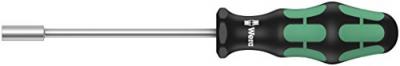 WERA  05029430001 395 Tournevis &agrave; douille, 11.0 mm x 125 mm, Noir/vert