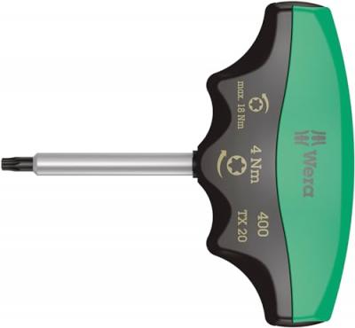 WERA  - 400 TX Drehmomentindikator taille TX 20 - 4,0 Nm, noir/vert