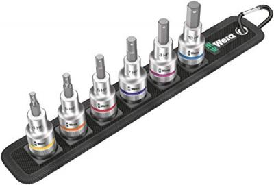 WERA  set embouts allen 6 pans 1 2 avec fonction retenue vis 6 pces