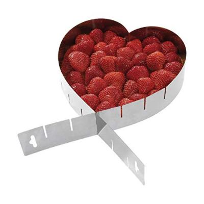 YOUDOIT Cadre &agrave; patisserie r&eacute;glable en forme de coeur
