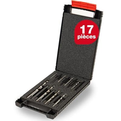 WIHA Jeu d'extracteur de vis, Quantit&eacute; : 16 pi&egrave;ces