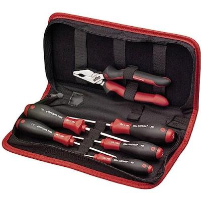 WIHA  Ensemble d'outils 7 pcs Tournevis m&eacute;canique et pince universelle