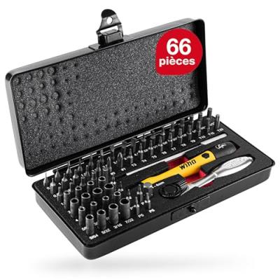 WIHA  S&eacute;lection de microEmbouts , 65 pi&egrave;ces (7000 SK65 ESD) - 39971