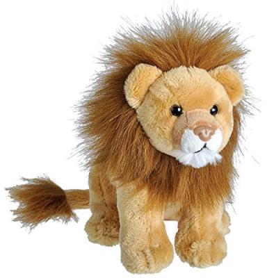 WILD REPUBLIC  lion en peluche de 20 cm en peluche marron