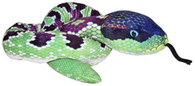WILD REPUBLIC - Plush Snake-54, 23525, Vert Violet