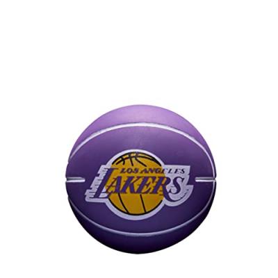 WILSON Ballon NBA Dribbler Los Angeles Lakers - violet - Taille 3