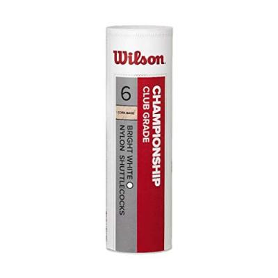 WILSON Tube de 6 volants  Championship - blanc - 78