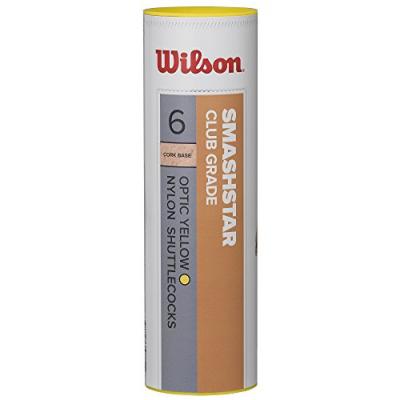 WILSON  Smashstar Club 78 Badminton Shuttlecocks Jaune 6 Units