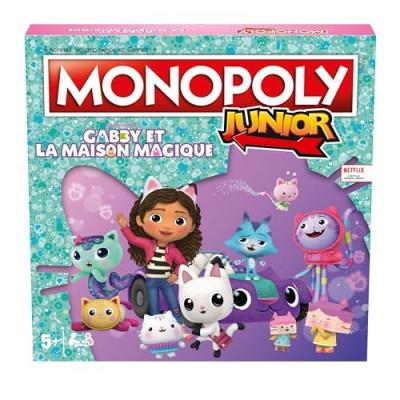 WINNING MOVES Jeu classique  Monopoly Junior Gabby et la Maison Magique 