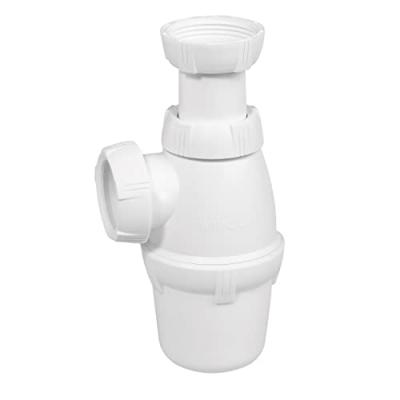 WIRQUIN  30720395 30720395-Siphon de lavabo r&eacute;glable en Hauteur, Blanc