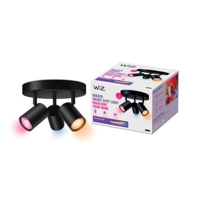 WIZ  3 spots orientables IMAGEO Plaque ronde, Lumi&egrave;re LED