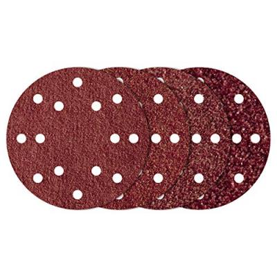 WOLFCRAFT  1840000 Grain 40 Self-adhering Sanding Base 150 Mm 5 Units Rouge
