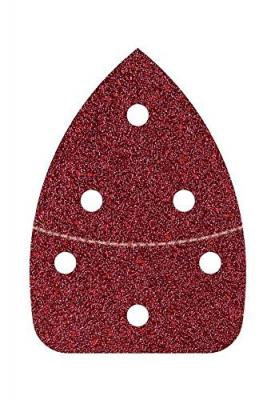 WOLFCRAFT  6 Patins auto agrippant non perfor&eacute; - Grain 80 - 98x139 mm