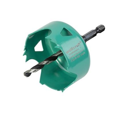 WOLFCRAFT  Tr&eacute;pan en acier carbone - Hexagonale - &Oslash; 65mm