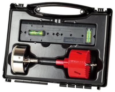 WOLFCRAFT Coffret tr&eacute;pans  Prises &eacute;lectriques