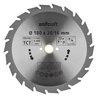 WOLFCRAFT  Lame de scie circulaire CT, 180x20x2.4 mm, 22 dents