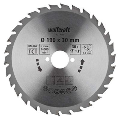 WOLFCRAFT Lame de scie circulaire D190 al&eacute;sage D 30mm 