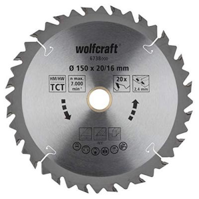 WOLFCRAFT  Lame scie circulaire CT 20 dents - &Oslash;150x16 mm