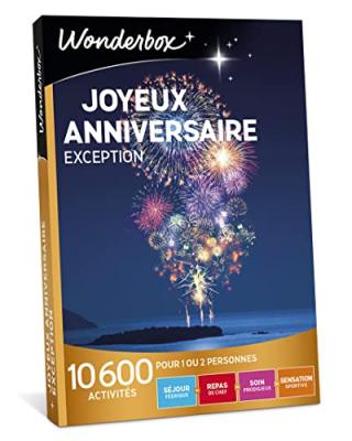 WONDERBOX Coffret cadeau -  - joyeux anniversaire exception