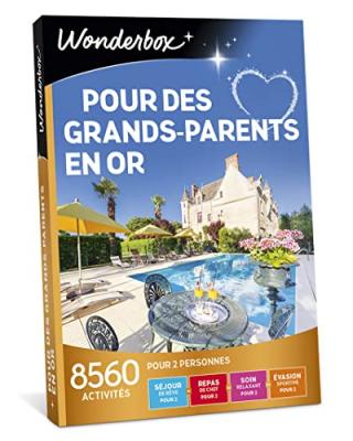 WONDERBOX Coffret cadeau  Pour des grands-parents en or