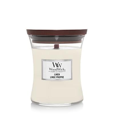 Woodwick Linge Propre Bougie Parfum&eacute;e Bougie Moyen Mod&egrave;le