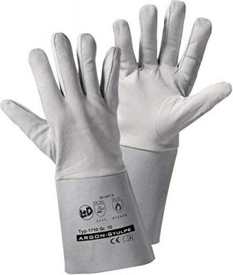 LDWORKY Gants de protection L+D 1710 Cuir Nappa/Revers cuir refendu EN 12477-B Taille 10 (XL)