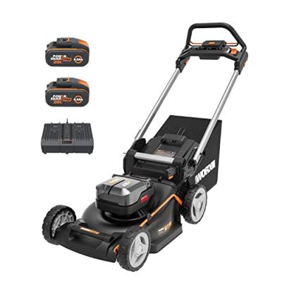 WORX Nitro Batterie Tondeuse 40V Mulching Autopropuls&eacute;e Brushless Double Chargeur Rapide  Wg749E
