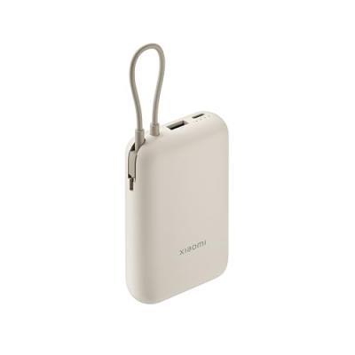 XIAOMI  Power Bank 10000mAh (C&acirc;ble int&eacute;gr&eacute;) Sable