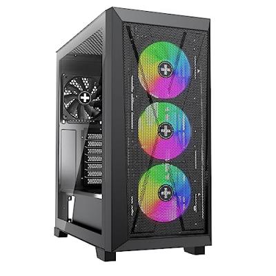 XILENCE Bo&icirc;tier tour micro-ATX/mini-ITX/ATX, acier/plastique/verre, noir