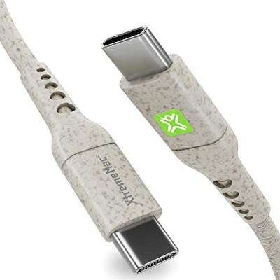 XTREMEMAC Eco C&acirc;ble USB-C vers USB-C - 1 m&egrave;tre - blanc