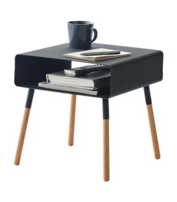 Yamazaki Plain Table d'appoint, Acier alli&eacute;, Noir, Taille Unique