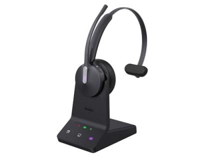 YEALINK  WH64 Mono Teams Auricolare Wireless A Padiglione Ufficio USB tipo-C Bluetooth Nero