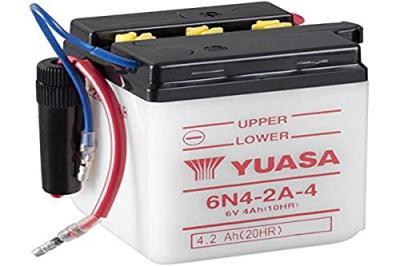 YUASA Batterie 6N4-2A-4 Conventionnelle Avec Entretien - Livr&eacute;e Sans Acide