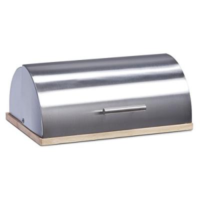 ZELLER PRESENT  20475 Bo&icirc;te &agrave; Pain INOX/H&eacute;v&eacute;a 39 x 29 x 17 cm