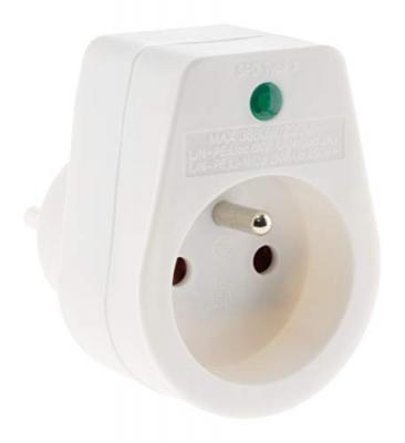 ZENITECH Bloc parafoudre  1 prise simple - ""security pro"" - IP 44