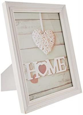 ZEP  T15418 Vintage Cadre Photo Bois/verre Blanc 28 X 21 X 2, 1 Cm