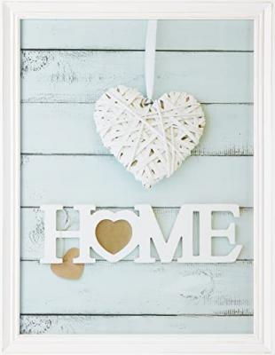 ZEP  T15434 Cadre Photo 30 X 40 Cm Vintage Bois Blanc 45 X 35 X 2,5 Cm