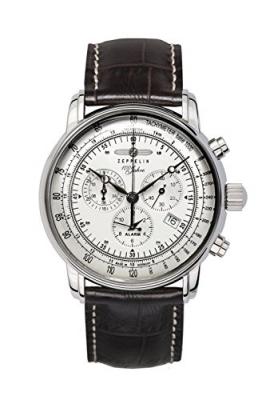 ZEPPELIN Montre Homme 100 Ans Argent&eacute; Z-7680-1 Noir 