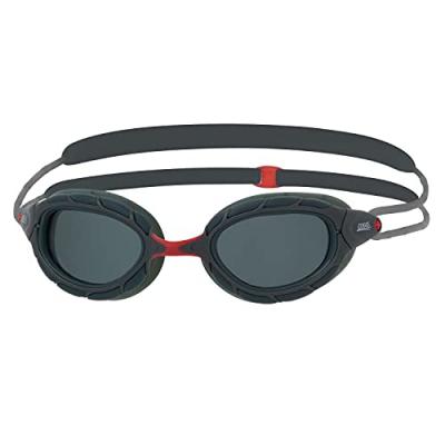 ZOGGS Lunettes de natation  Predator Polarized Small Fit noir rouge avec verres polaris&eacute;s noir