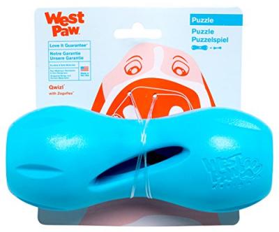ZOGOFLEX  Jouet de puzzle pour chiens Qwizl Taille L Bleu 3540