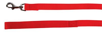 ZOLUX  Laisse Nylon pour Chien Coloris Unis Rouge Largeur 10 mm Longueur 1 m
