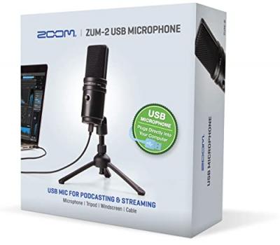Zoom - ZUM-2 - Microphone Podcast USB &agrave; condensateur