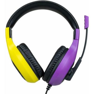 BIGBEN Casque Gaming Filaire V1 Jaune et Violet Nintendo Switch