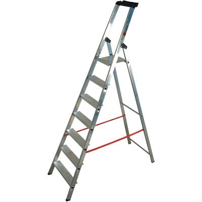 ESCALUX  - Escabeau aluminium 7 marches Haut. travail 3,47 m - ESCANORM