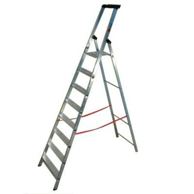 ESCALUX  - Escabeau Alu 8 marches serties Haut. travail 3,68 m - escanorm