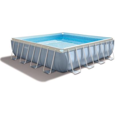 INTEX Piscine tubulaire carr&eacute;e prism frame  4.27 x 4.27 x 1.07 m 