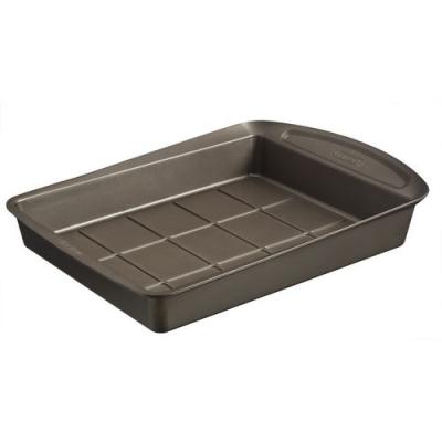 PYREX  - Asimetria - Moule &agrave; Brownies en M&eacute;tal Anti-Adh&eacute;sif 28x22 cm