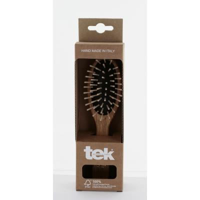 BELIFLOR Tek petite brosse à cheveux en bois de frêne - 100% fabriquée en Italie