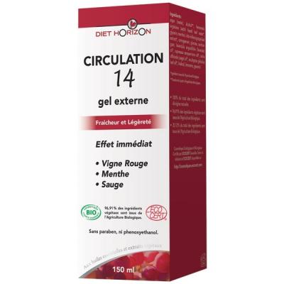 DIET HORIZON Circulation 14 gel externe 150ml  bio